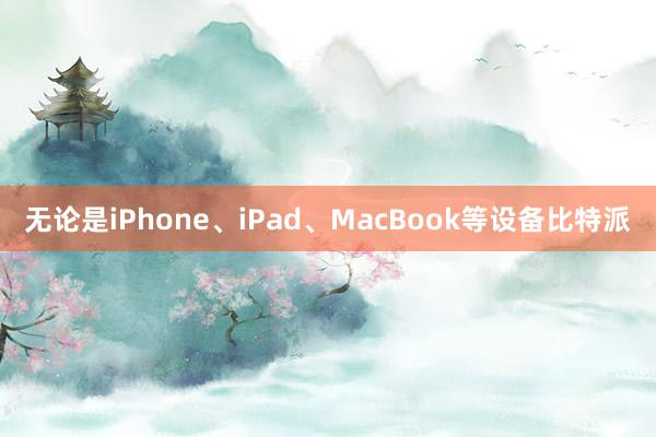 无论是iPhone、iPad、MacBook等设备比特派