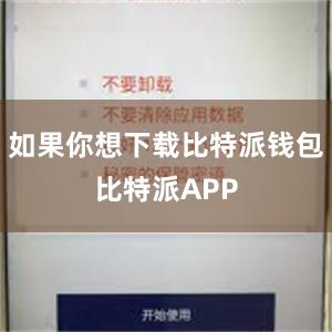 如果你想下载比特派钱包比特派APP